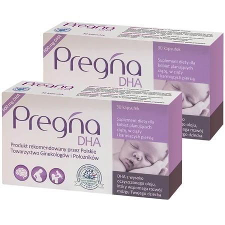 Kit Pregna DHA, pour les femmes enceintes et allaitantes, 2 x 30 gélules
