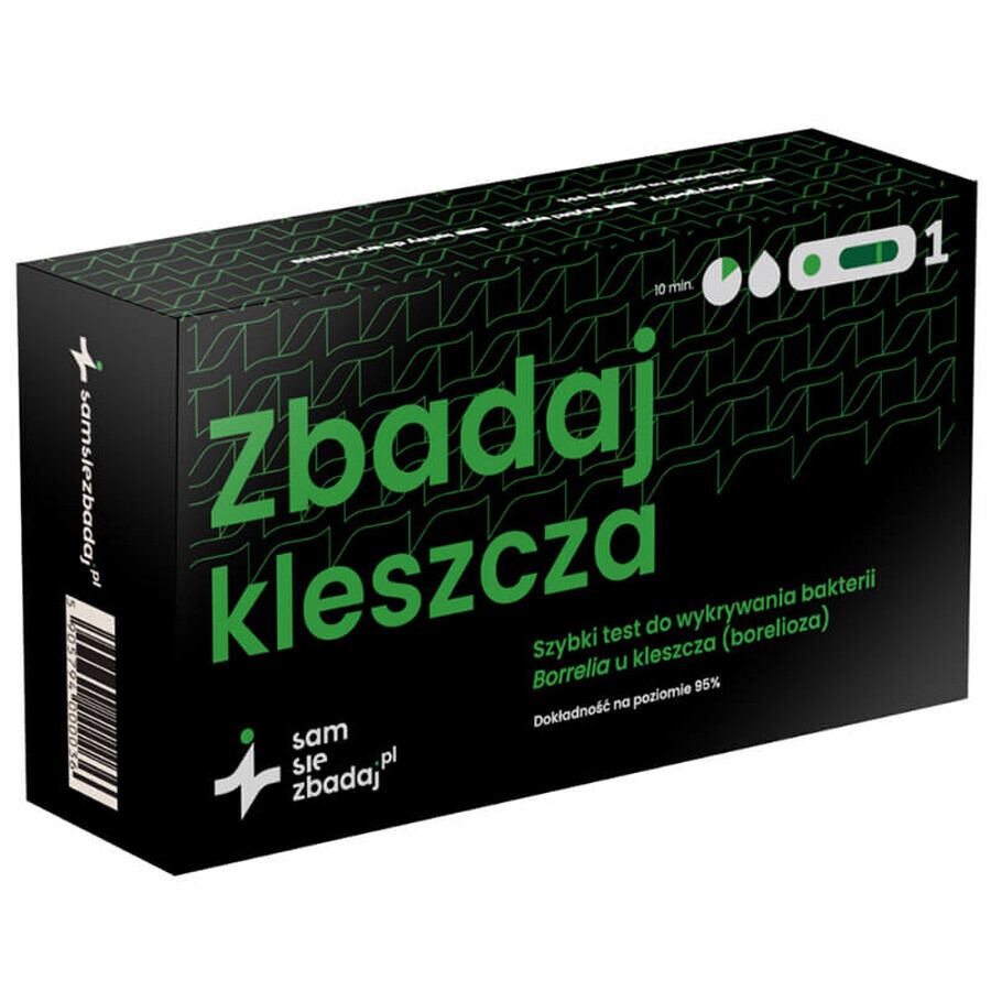 Examine Yourself Examine Tick, a rapid test to detect Borrelia (Lyme disease) bacteria in ticks, 1 piece
