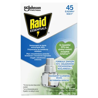 Raid Essentials, mosquito insecticide liquid, spare, 27 ml