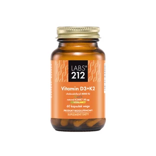 Labs212 Vitamin D3 + K2 MK7, 60 capsules