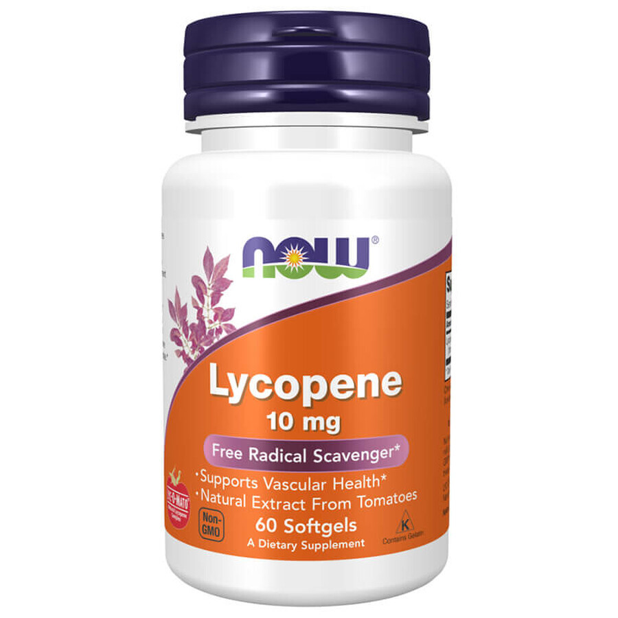 Now Foods Lycopene 10 mg, 60 soft capsules