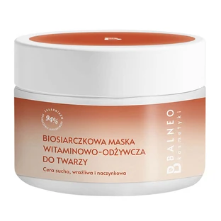 Balneokosméticos, mascarilla facial biosulfurada vitaminada y nutritiva, 150 ml