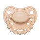 Luu Kids, pacifier, positioning, silicone, Cookie Beige, 0-3 months, 1 piece