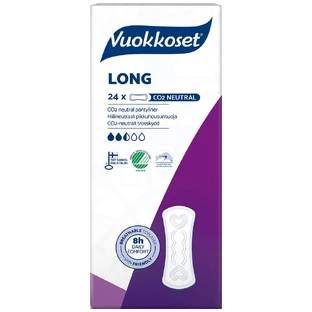 Vuokkoset Blanco, compresas, Largo, 24 uds.