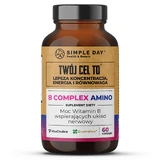 Simple Day Vitamina B Complejo Amino, 60 cápsulas
