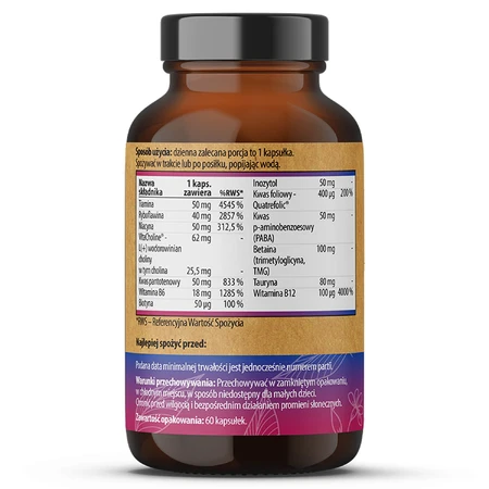 Simple Day Vitamina B Complejo Amino, 60 cápsulas