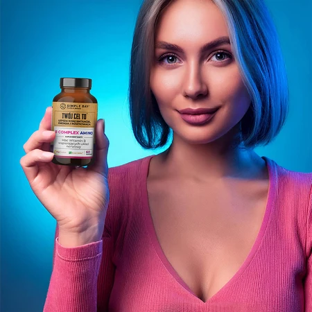Simple Day Vitamina B Complejo Amino, 60 cápsulas