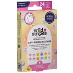 Wild Stripes Anti-Pimple Patches Smile Stop, parches para eczema con aceite del árbol del té, 24 unidades Wild Stripes Anti-Pimple Patches Smile Stop, parches para eczema con aceite del árbol del té, 24 unidades