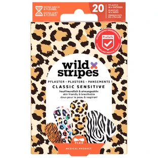 Wild Stripes Classic Sensitive, Pflaster, Tier, 20 Stück