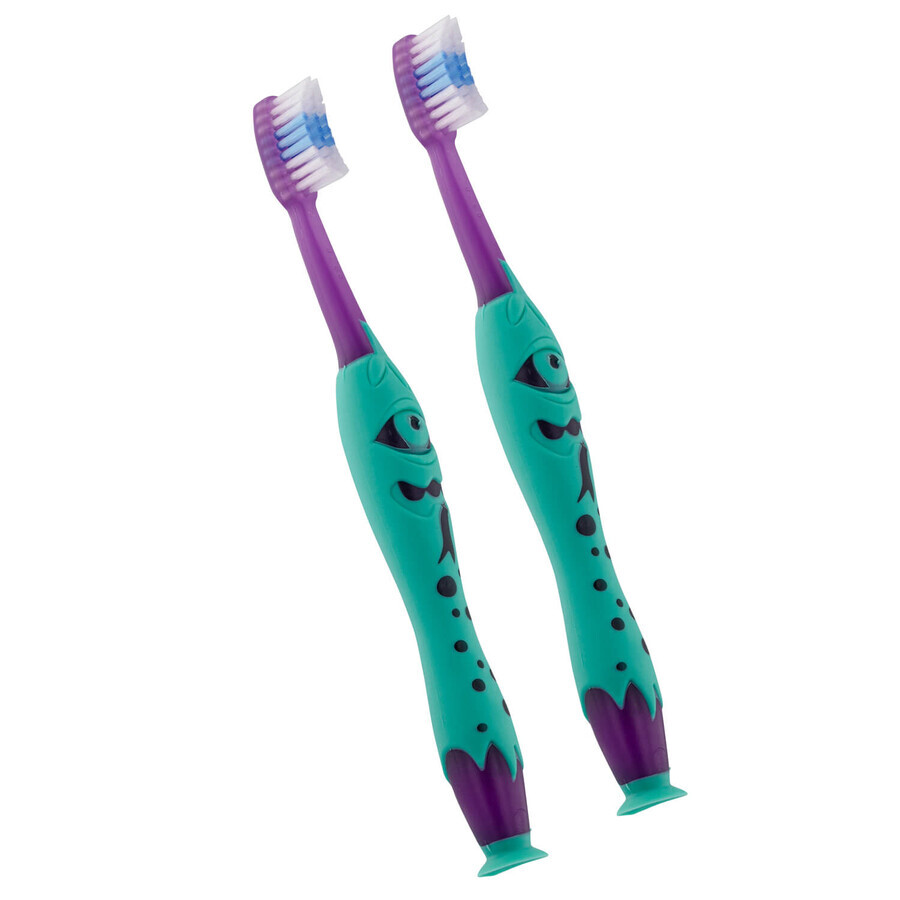 Elgydium Kids toothbrush set, Monster, 2-6 years, 2 pieces