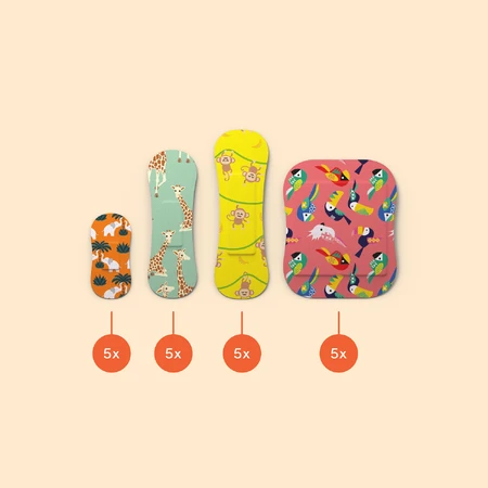 Wild Stripes Kids Sensitive, Jungle plasters, 20 pièces