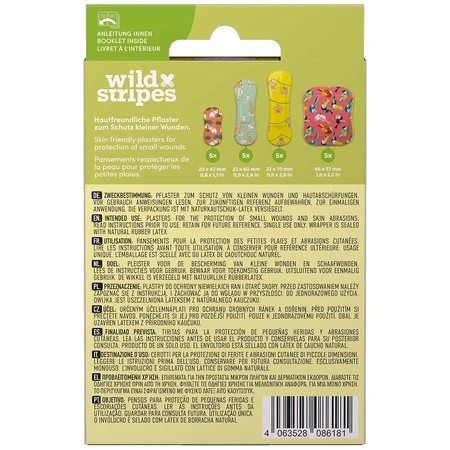 Wild Stripes Kids Sensitive, Jungle plasters, 20 pièces