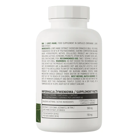 OstroVit leeuwenmantel, zonnehoed, 60 capsules