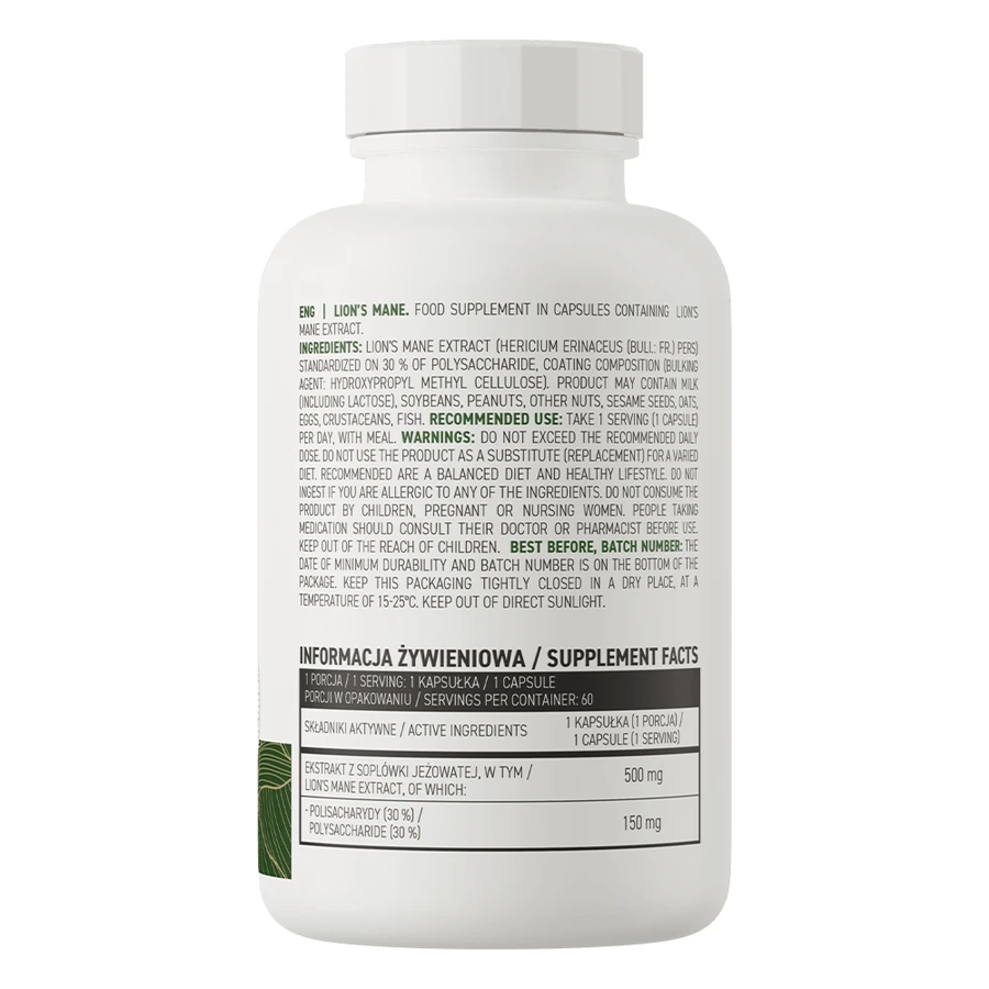 OstroVit leeuwenmantel, zonnehoed, 60 capsules
