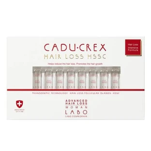 Tratamiento contra la caída severa del cabello para mujeres, 20 ampollas, Cadu Crex