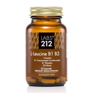 Labs212 L-Leucina B1 B3 (leucina con vitamina B1 y B3) 60 cápsulas