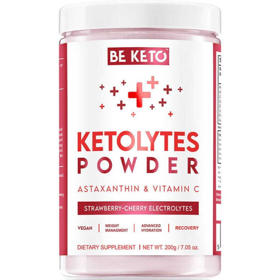 Ketolytes Electrolytes in Powder - Cherry-Strawberry 200g BeKeto