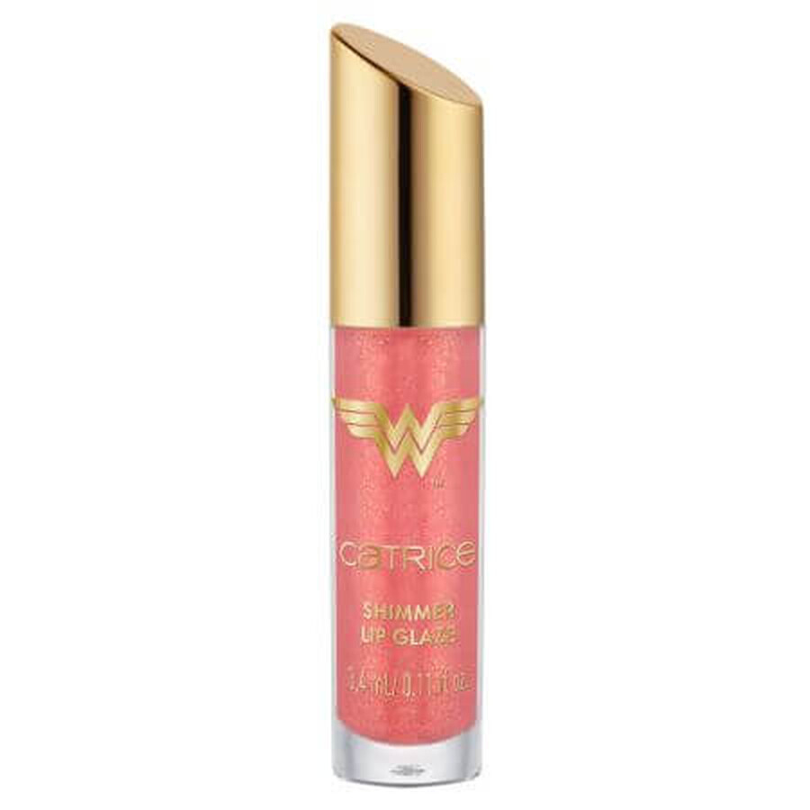 Glitter lip gloss 020 Brave and powerful Wonder Woman, 3.4 ml, Catrice