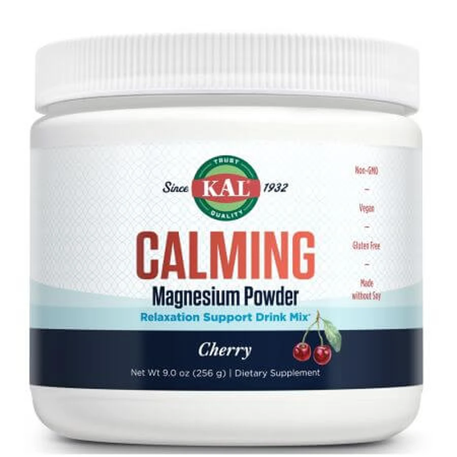 Beruhigendes Magnesium-Pulver Kirsche, 256 g, Kal
