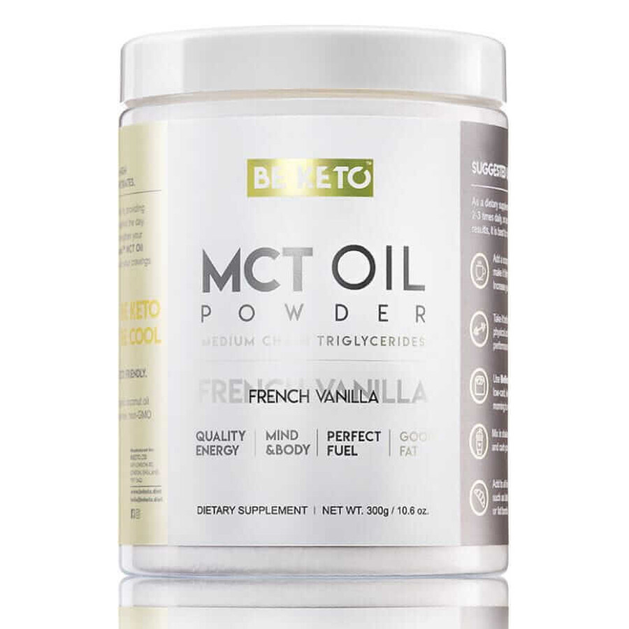 MCT Oil Powder - French Vanilla 300g BeKeto