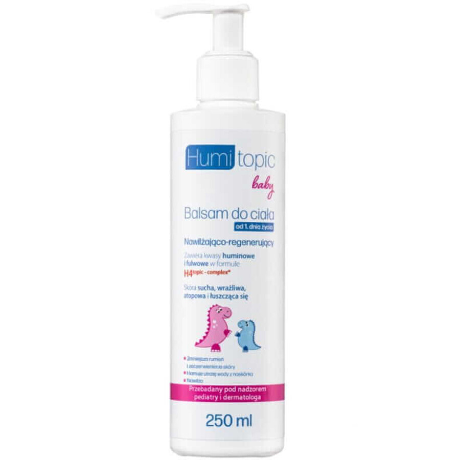 Lait corporel hydratant et régénérant pour enfants 250ml Humitopic