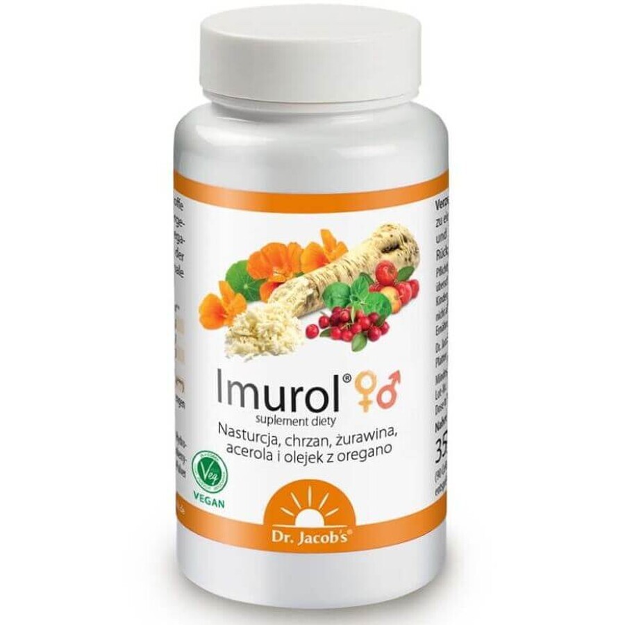 Imurol - Ingredientes para la inmunidad - 90 cápsulas - Dr. Jacob's