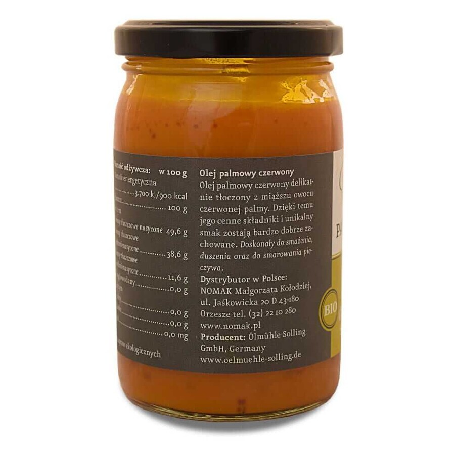 BIO Olio di palma rosso Ölmühle Solling (250ml)