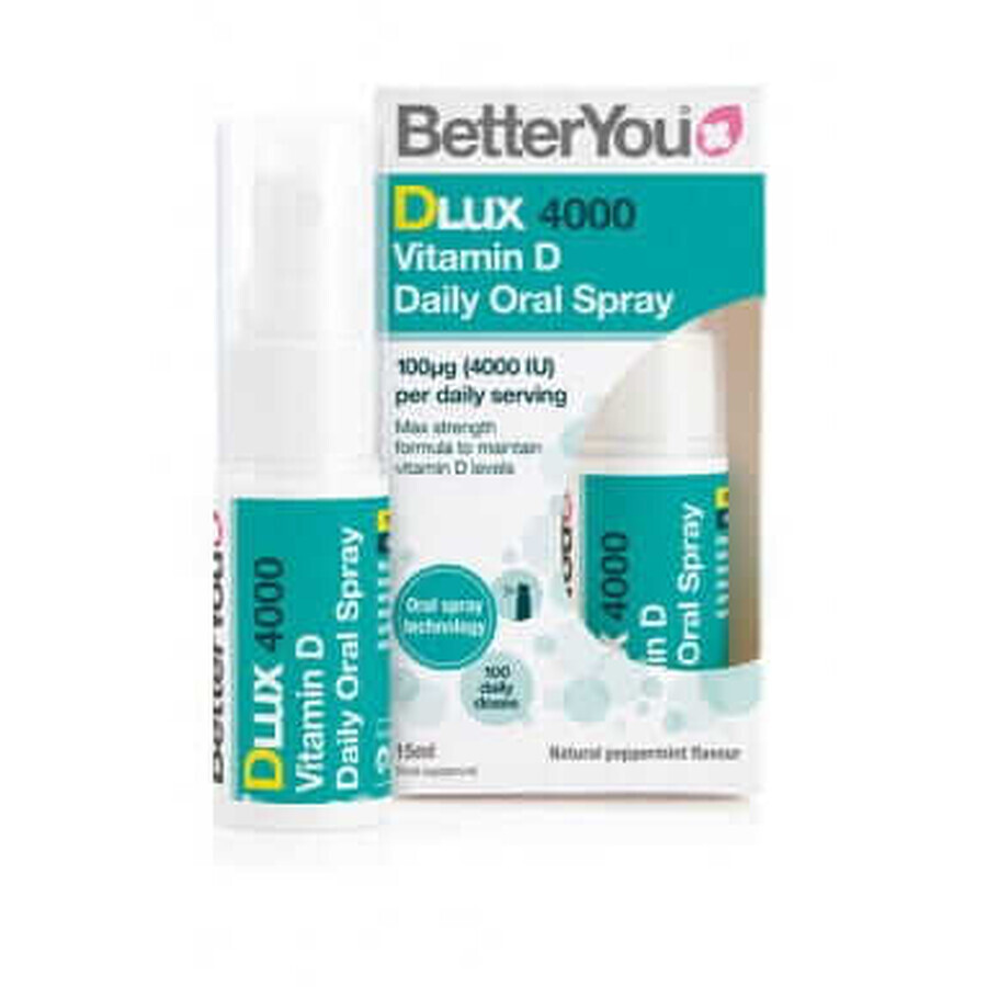 BetterYou DLux 4000 Vitamin D Spray Minze 15 ml