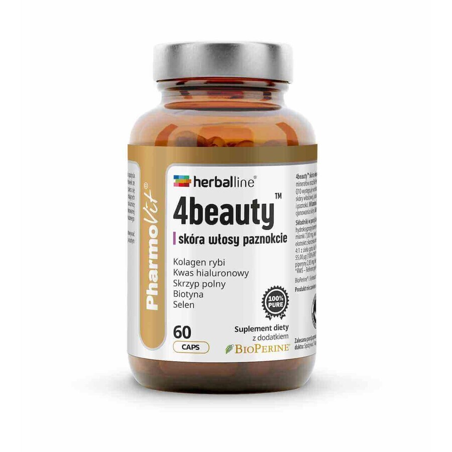 Pharmovit Herballine 4beauty huid haar nagels 60 capsules