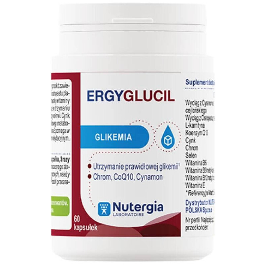 Ergyglucil Nutergia Glycemia 60 caps.