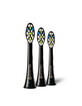 Oromed ORO-SONIC NEXT black sonic toothbrush tips, 3 pieces.