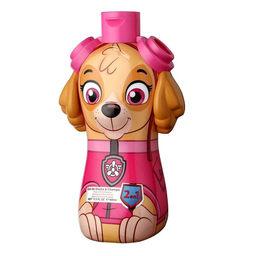 Air-Val Paw Patrol Skye Gel + Shampoo 2in1, 400 ml.