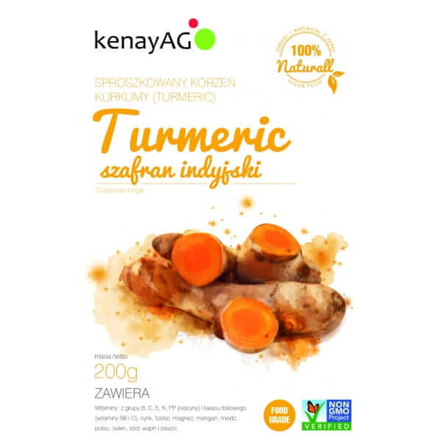 Kurkumawurzelpulver (Curcuma longa) - 200 g, Kenay