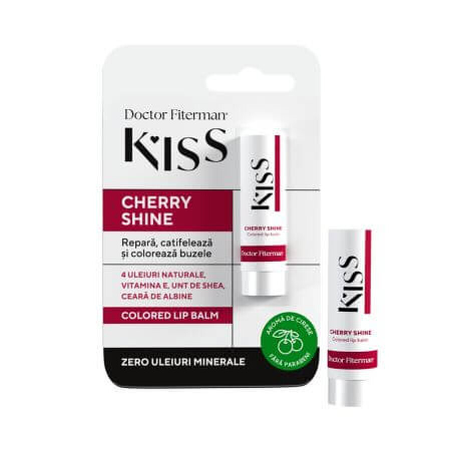 Bálsamo labial con sabor a cereza Cherry Shine Kiss, 4,5 g, Doctor Fiterman