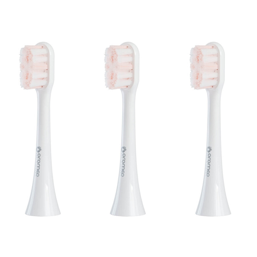 Oromed ORO-SMILE puntas de cepillo de dientes sónico blanco, 3 piezas