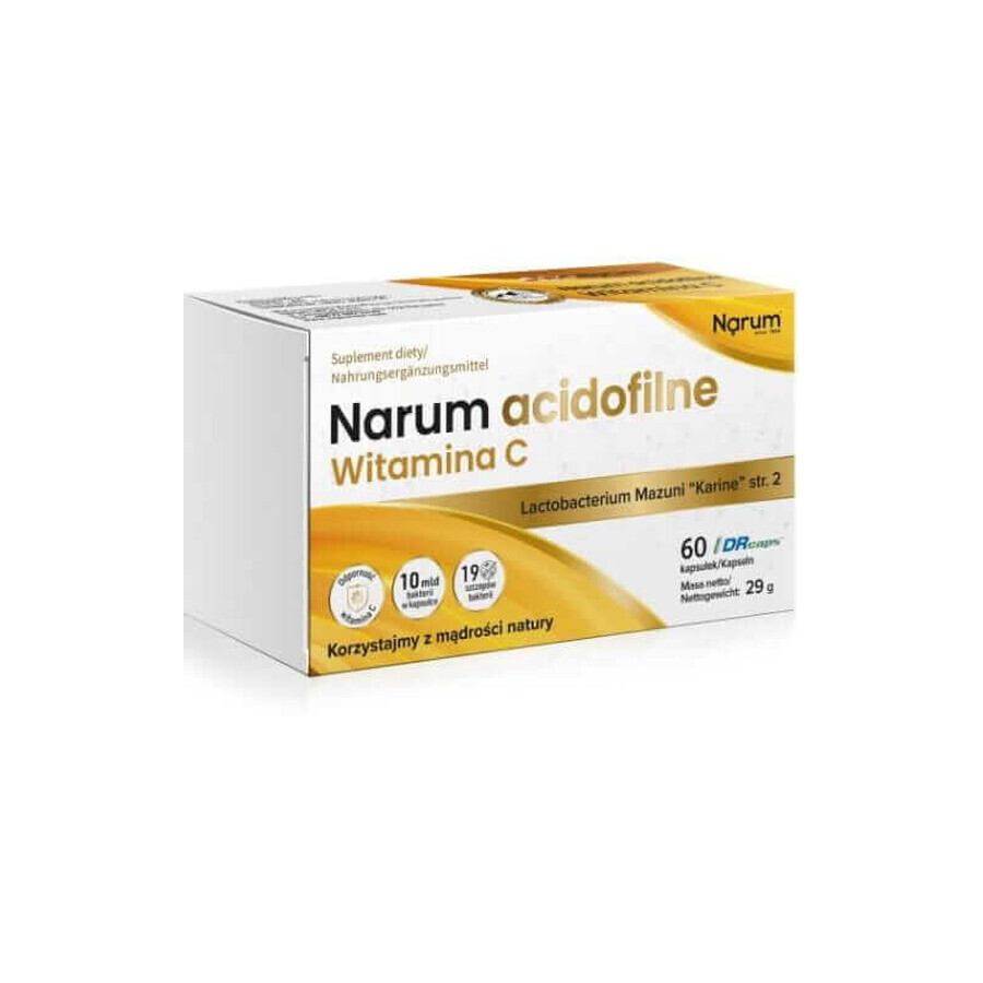 Narum Acidophilne Vitamina C 60 cápsulas