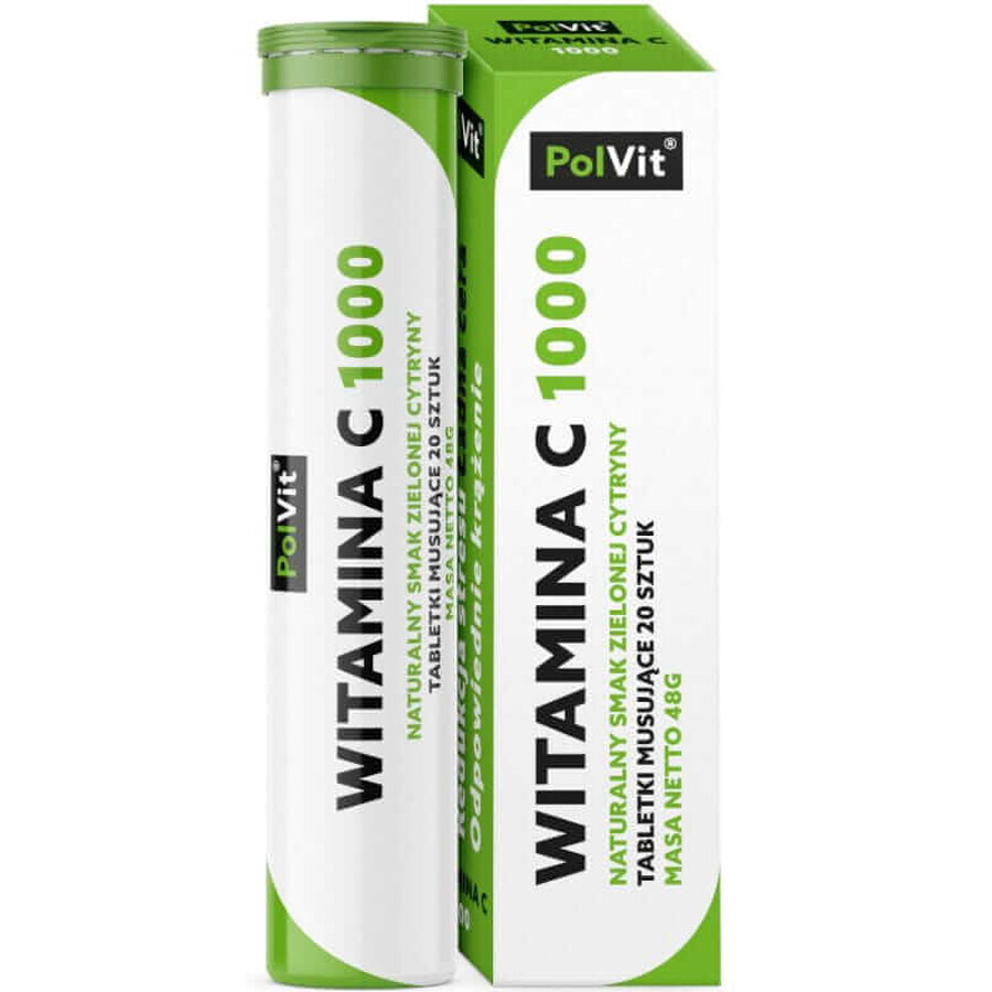 Vitamin C 1000 effervescent tablets 20 pieces PolVit