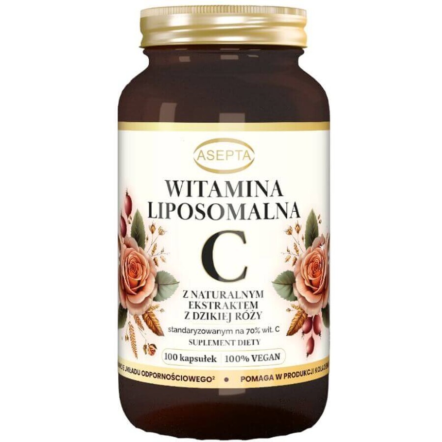 Vitamine C liposomale avec cynorrhodon 100 gélules ASEPTA