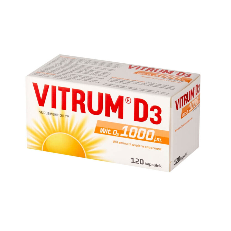Vitrum D3 1000 UI, 120 capsule