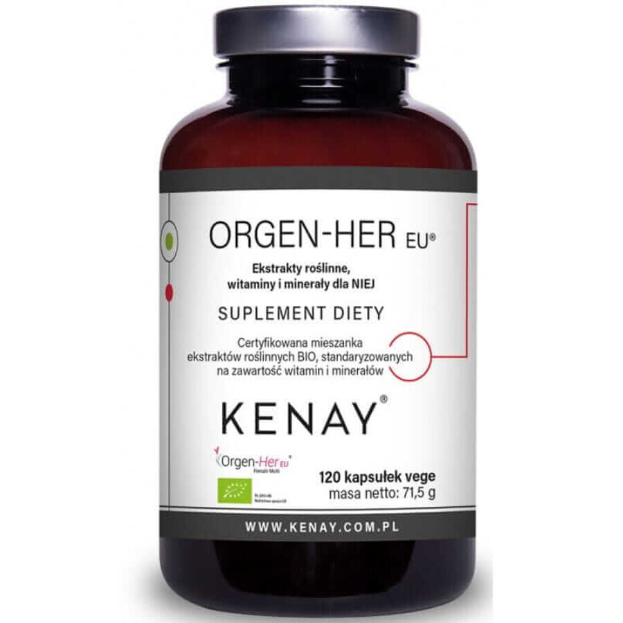 Orgen-Her EU Extraits de plantes, vitamines et minéraux pour SOMEONE 120 gélules végétales Kenay