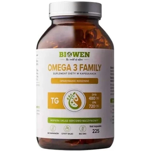 Omega-3 TG Familie 720mg EPA, 480mg DHA 225 Kapseln Biowen