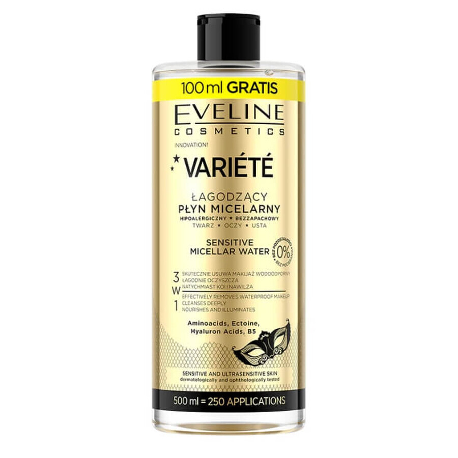 Eveline Cosmetics Variete Soothing Micellar Lotion, 500 ml