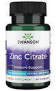 Swanson Zinc (zinc citrate) 50 mg 60 capsules