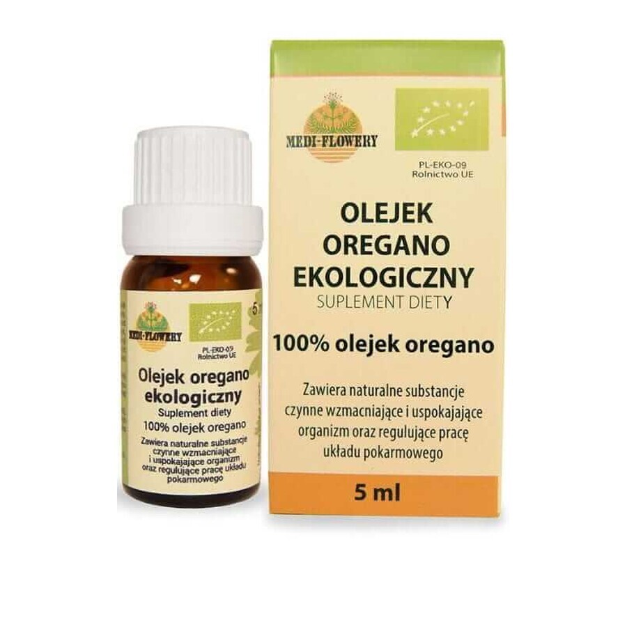 Oregano olie 100% BIO 5ml MEDI-FLOWERY