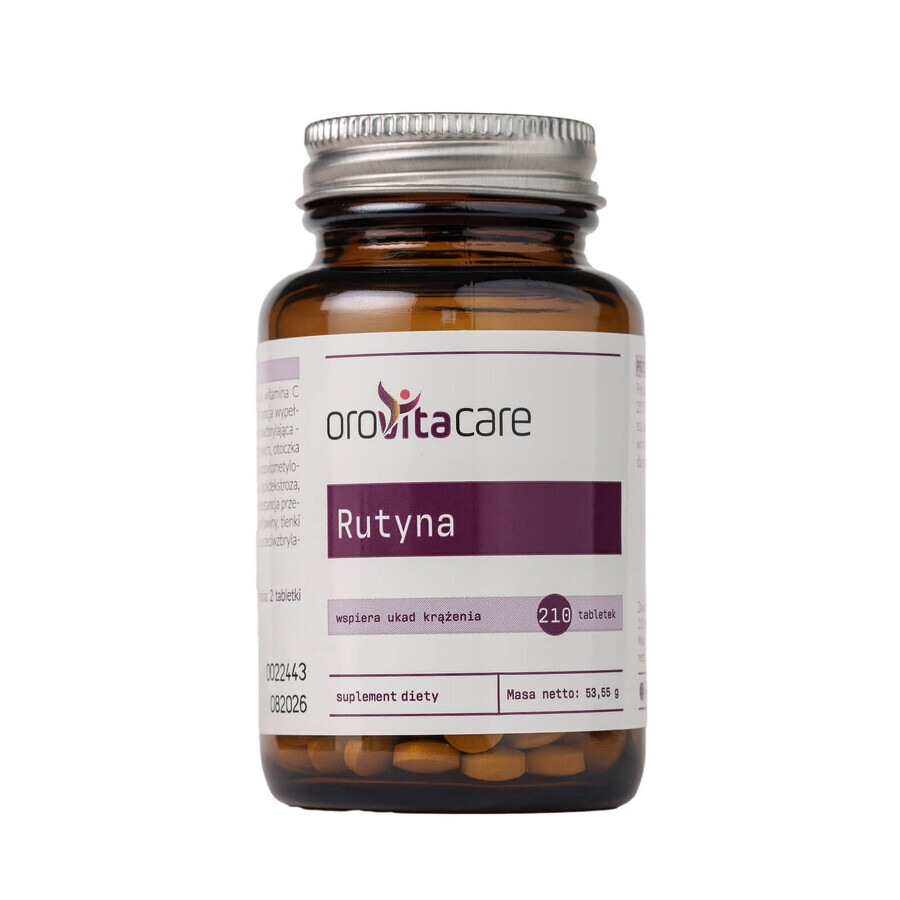 Orovitacare Rutin, 210 comprimate