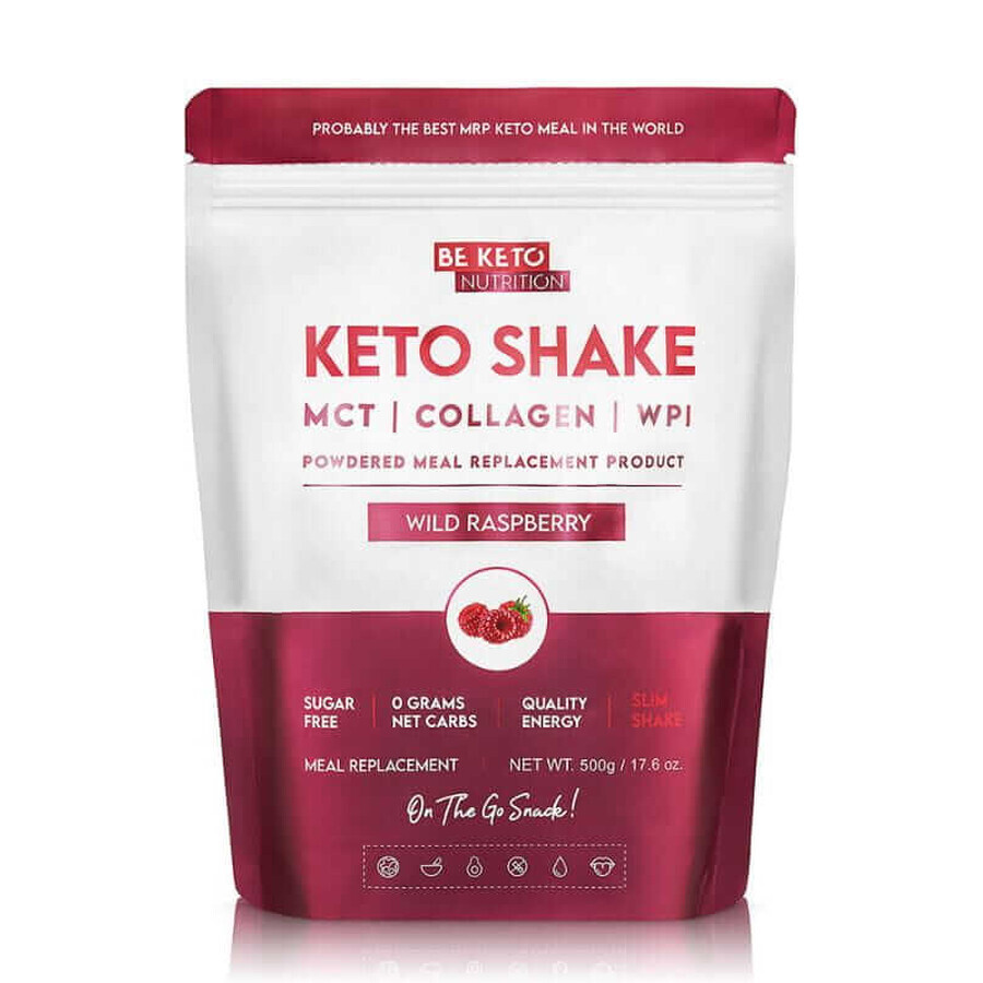 Dieet Keto Shake - Wilde Framboos 500g BeKeto