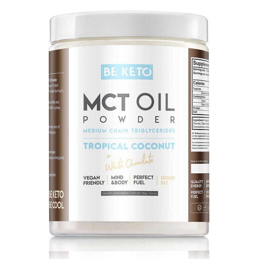 MCT Olie Poeder - Kokos & Witte Chocolade 300g BeKeto