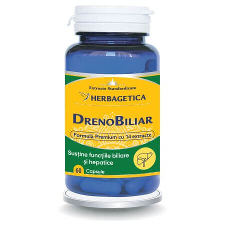 Drenobiliar, 60 capsules, Herbagetica