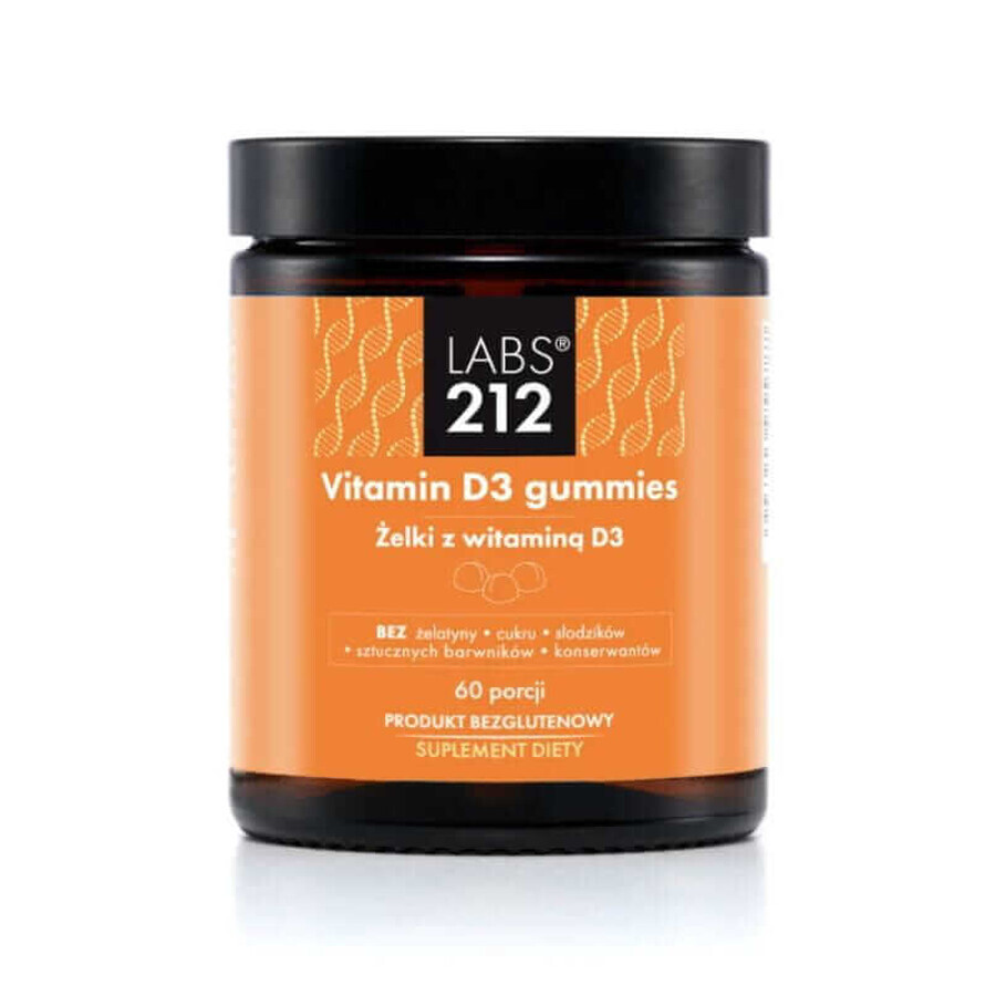 Labs212 Vitamine D3 gummies (vitamine D3 jelly beans) 60 stuks