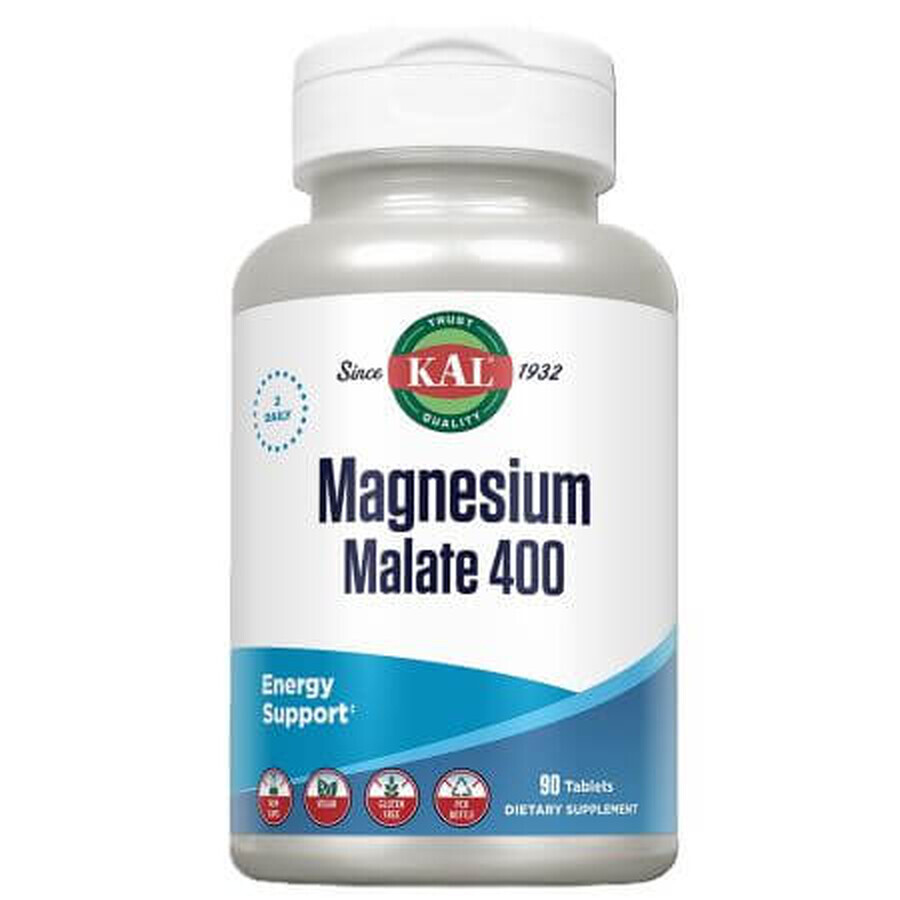 Magnesio malato, 400 mg, 90 compresse, Kal